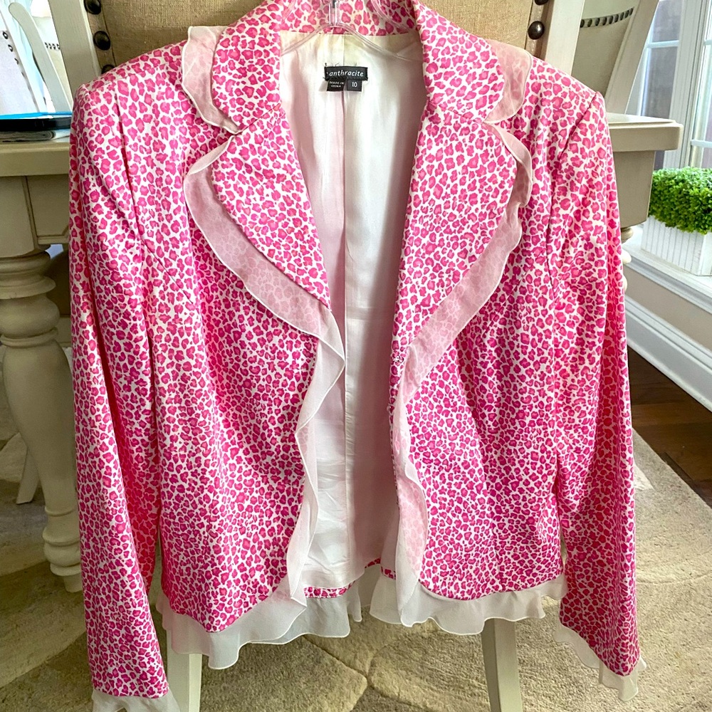 Cute pink and white summer jacket